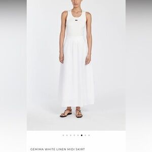 DISSH Gemima white linen skirt Brand new